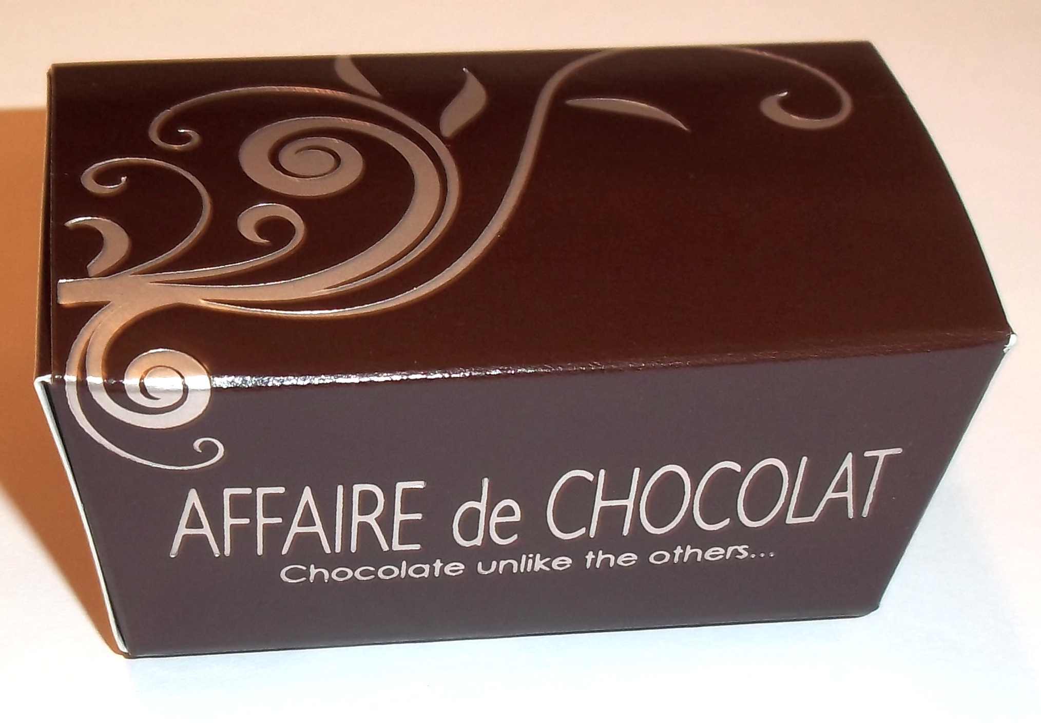 2 Piece  Chocolate Favor box